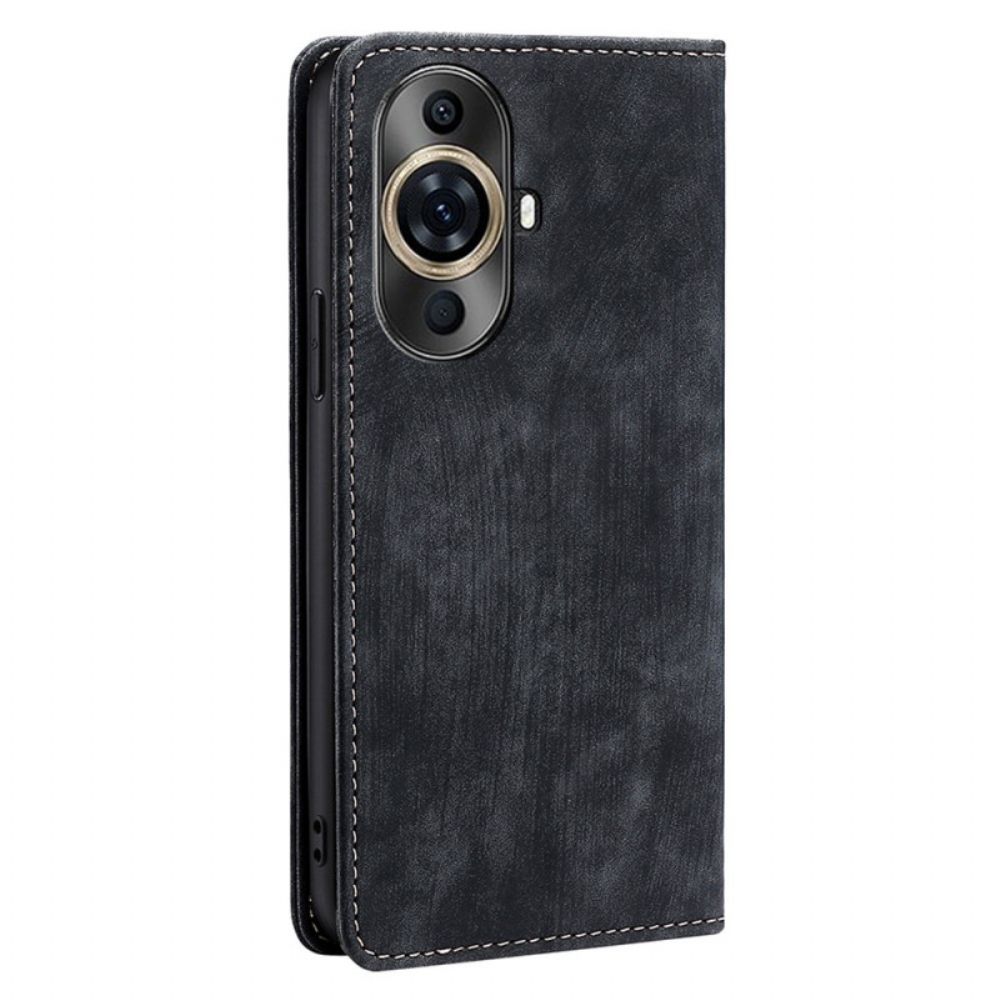 Folio-hoesje Huawei Nova 11 Pro Telefoonhoesje Vintage-effect Met Rfid-blokkering