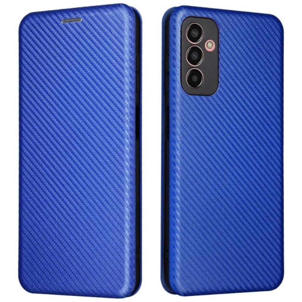 Bescherming Hoesje voor Samsung Galaxy M13 Folio-hoesje Koolstofvezel