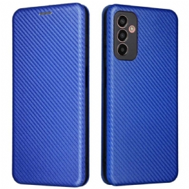 Bescherming Hoesje voor Samsung Galaxy M13 Folio-hoesje Koolstofvezel