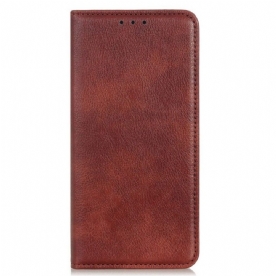 Bescherming Hoesje voor Samsung Galaxy M13 Folio-hoesje Litchi Splitleer