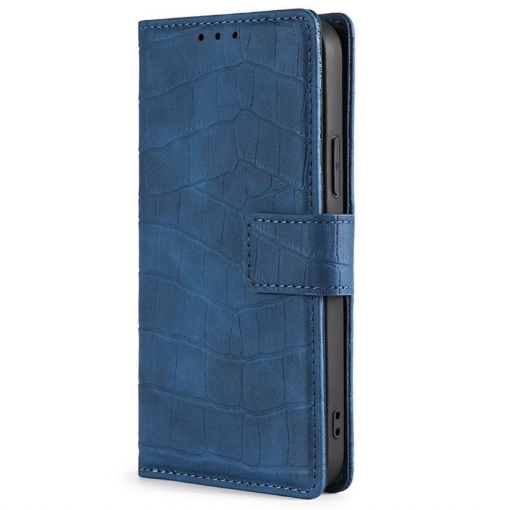 Folio-hoesje voor Samsung Galaxy M13 Krokodillenhuidstijl