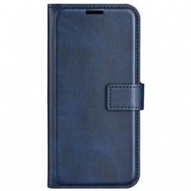 Folio-hoesje voor Samsung Galaxy M13 Slank Leereffect