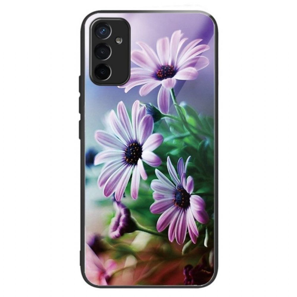 Hoesje voor Samsung Galaxy M13 Bloemen Van Gehard Glas