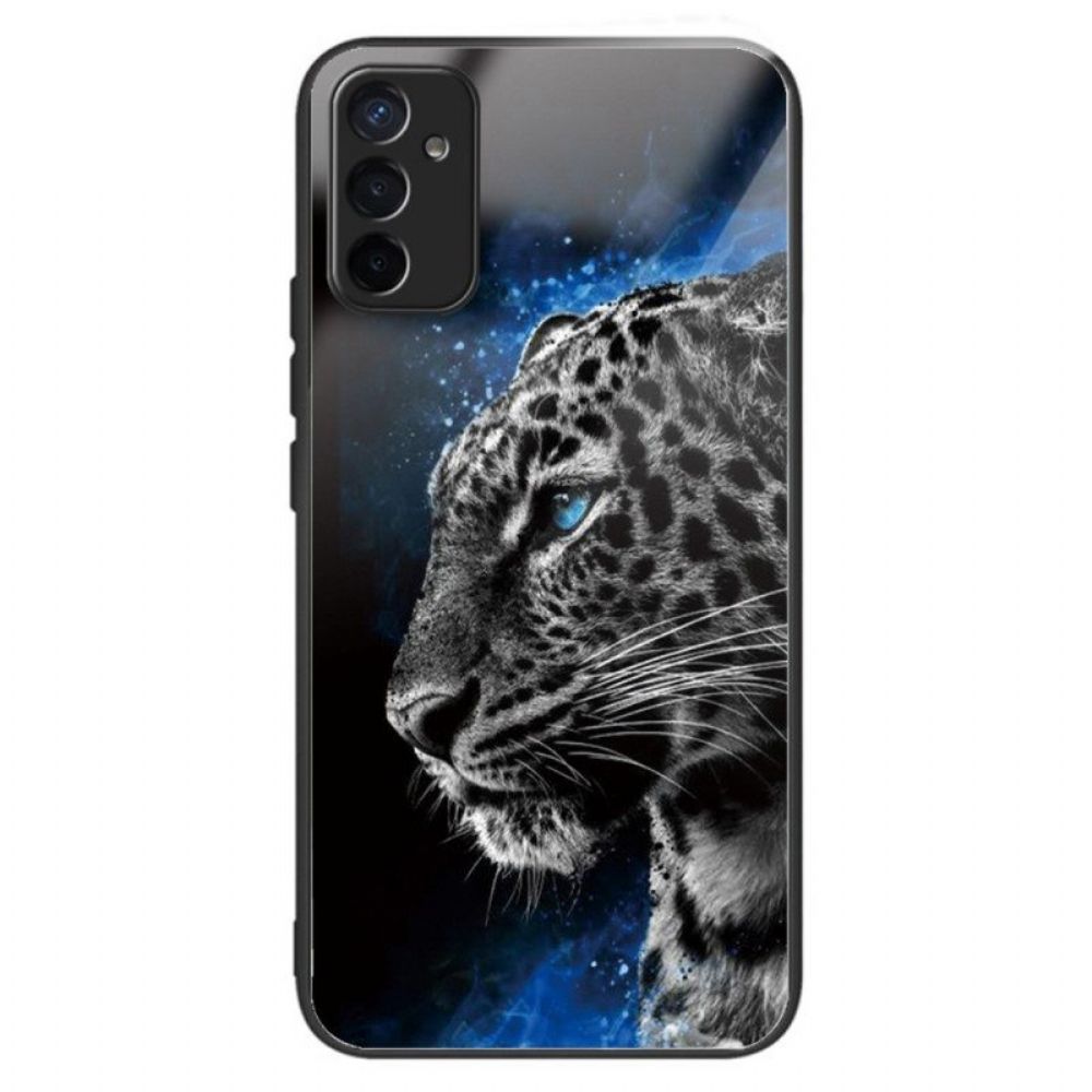 Hoesje voor Samsung Galaxy M13 Tijger Gehard Glas