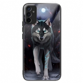 Hoesje voor Samsung Galaxy M13 Wolf Van Gehard Glas