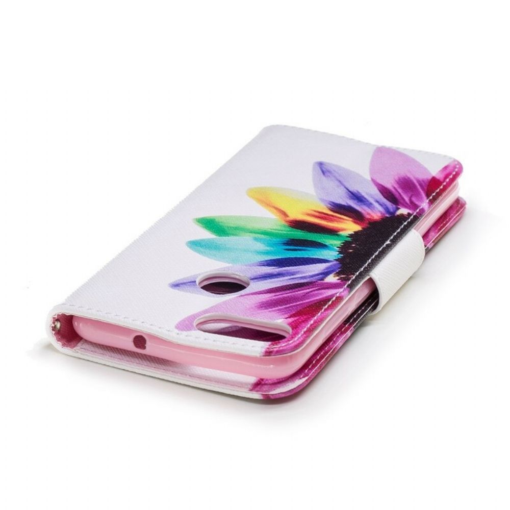 Flip Case voor Huawei P Smart Aquarel Bloem