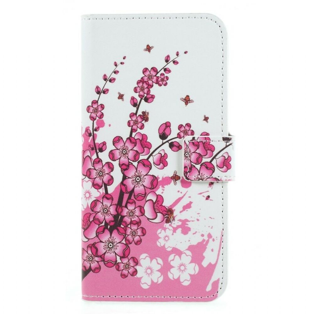 Flip Case voor Huawei P Smart Tropische Bloemen