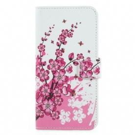 Flip Case voor Huawei P Smart Tropische Bloemen