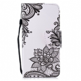 Folio-hoesje voor Huawei P Smart Met Ketting Mandala Met Zwarte Bandjes