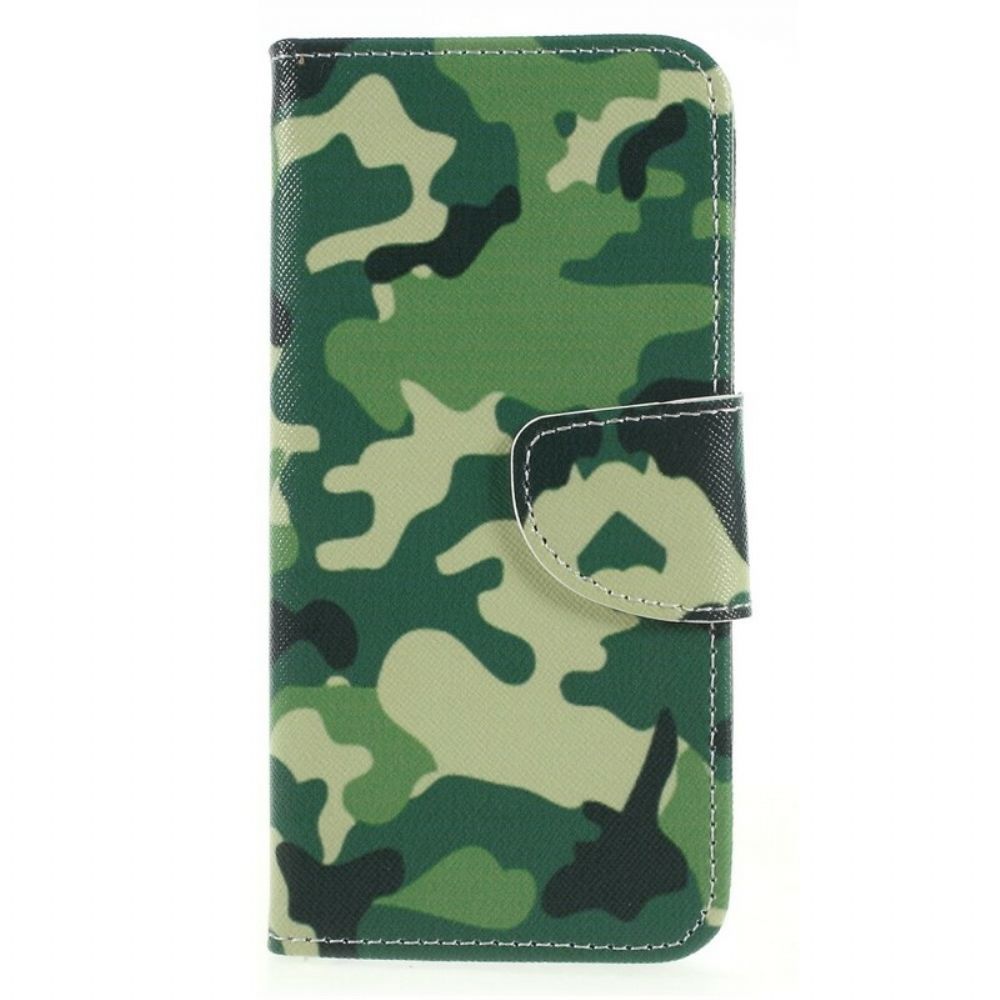 Leren Hoesje voor Huawei P Smart Militaire Camouflage