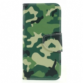 Leren Hoesje voor Huawei P Smart Militaire Camouflage