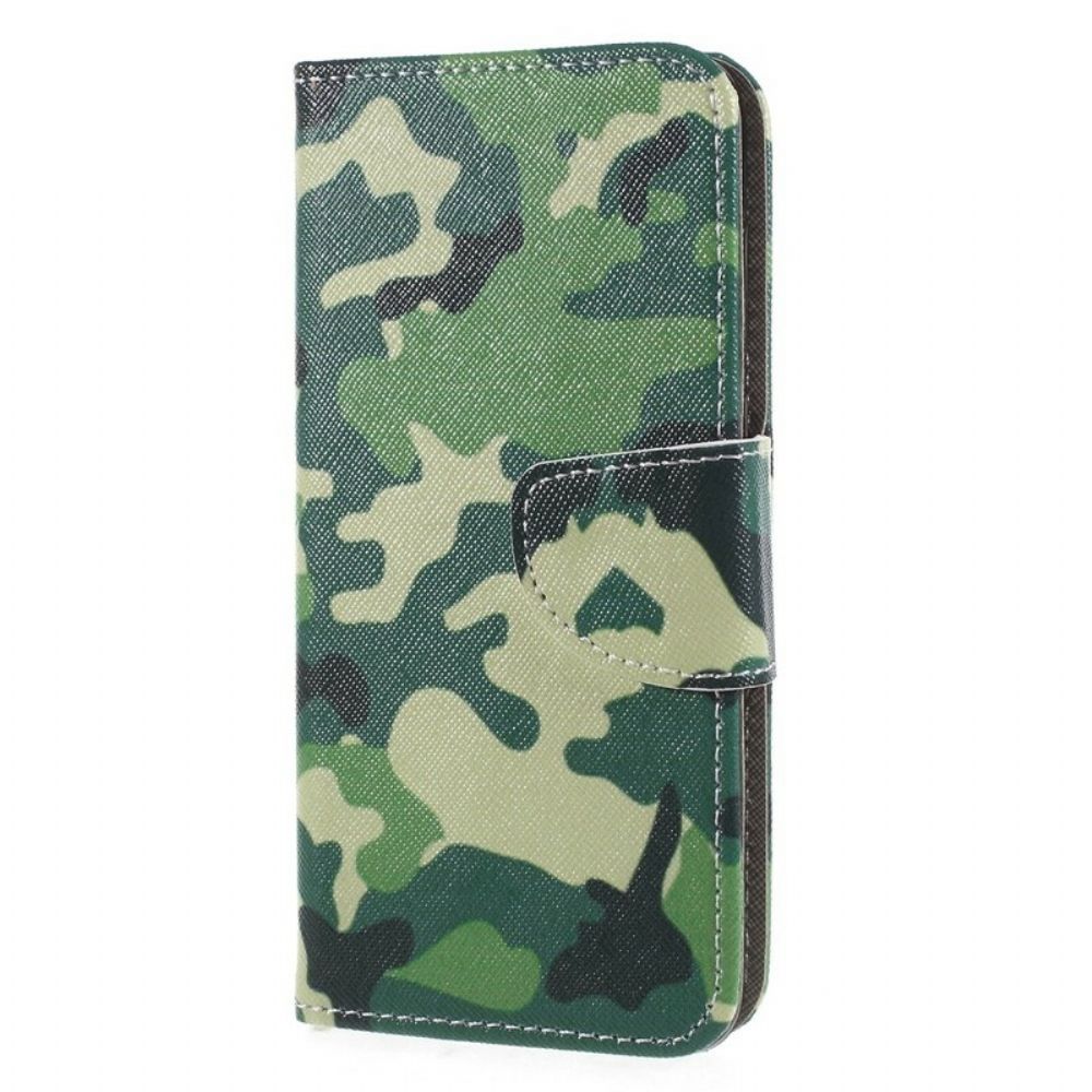 Leren Hoesje voor Huawei P Smart Militaire Camouflage