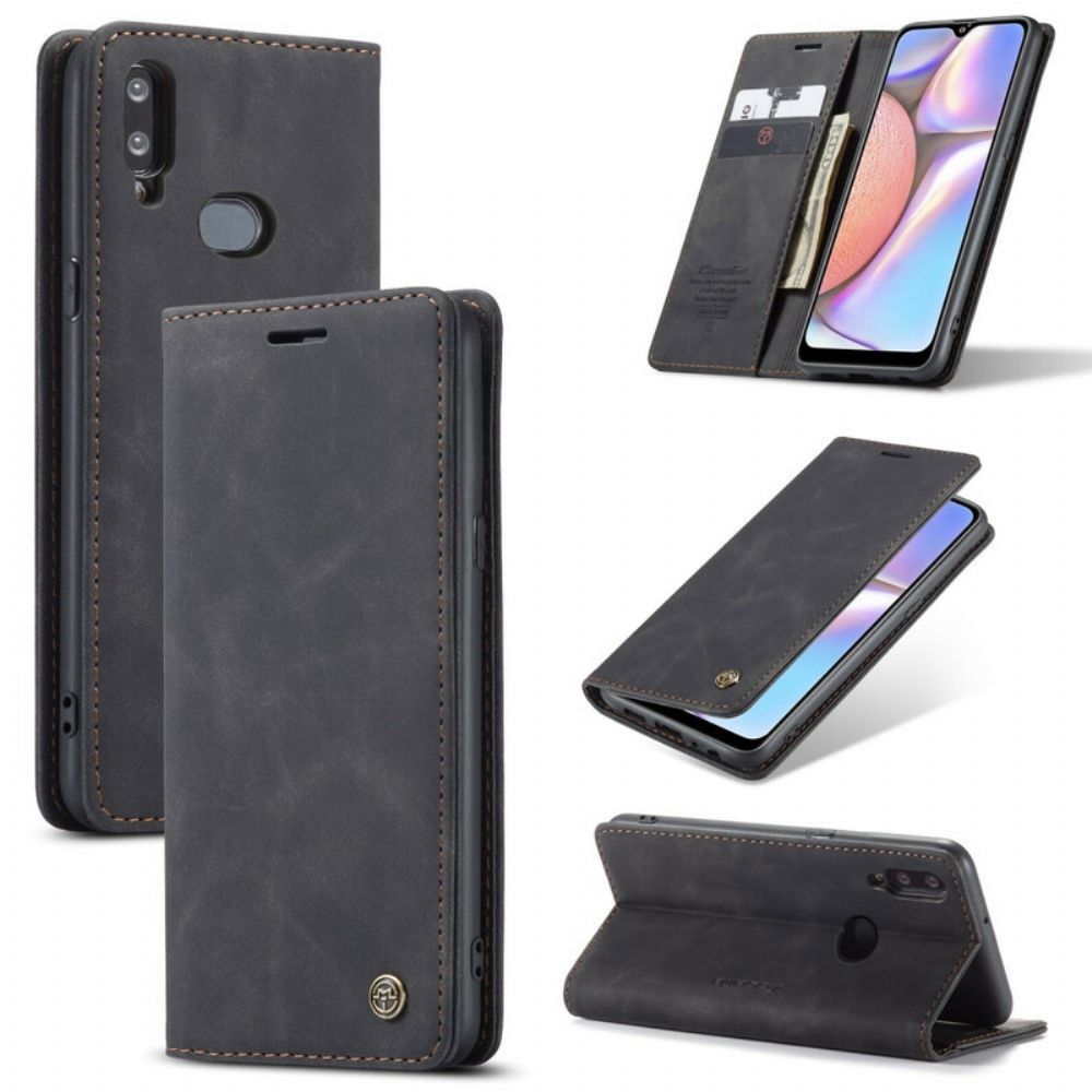 Bescherming Hoesje voor Samsung Galaxy A10s Folio-hoesje Caseme Kunstleer