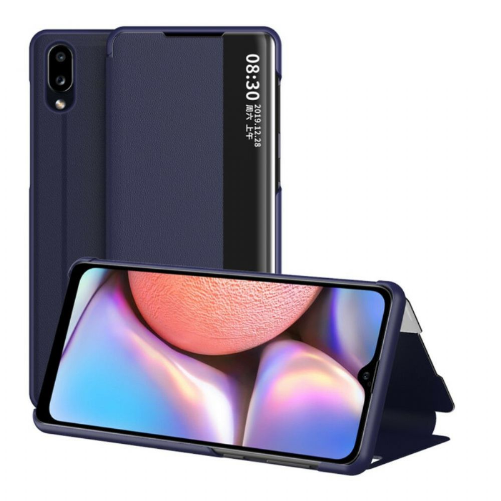 Bescherming Hoesje voor Samsung Galaxy A10s Getextureerd Kunstleer