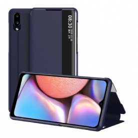 Bescherming Hoesje voor Samsung Galaxy A10s Getextureerd Kunstleer