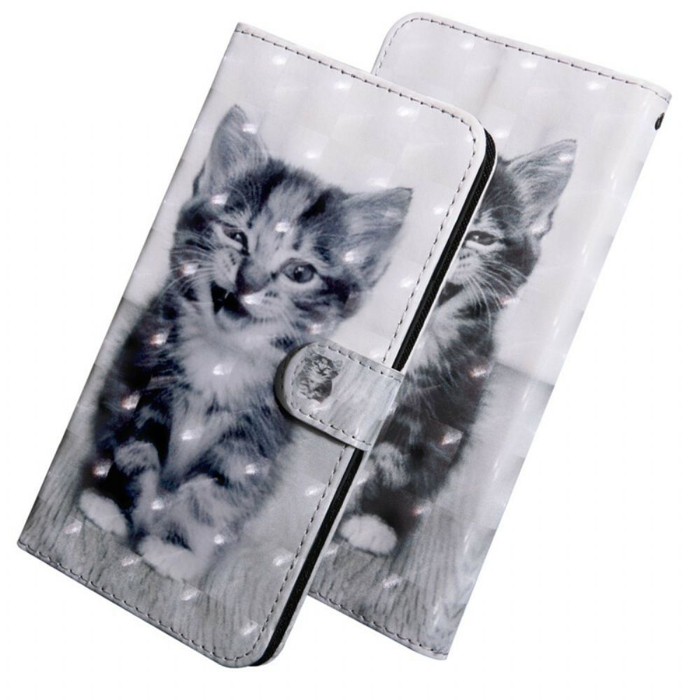 Flip Case voor Samsung Galaxy A10s Lichtvlek Ignatius De Kitten