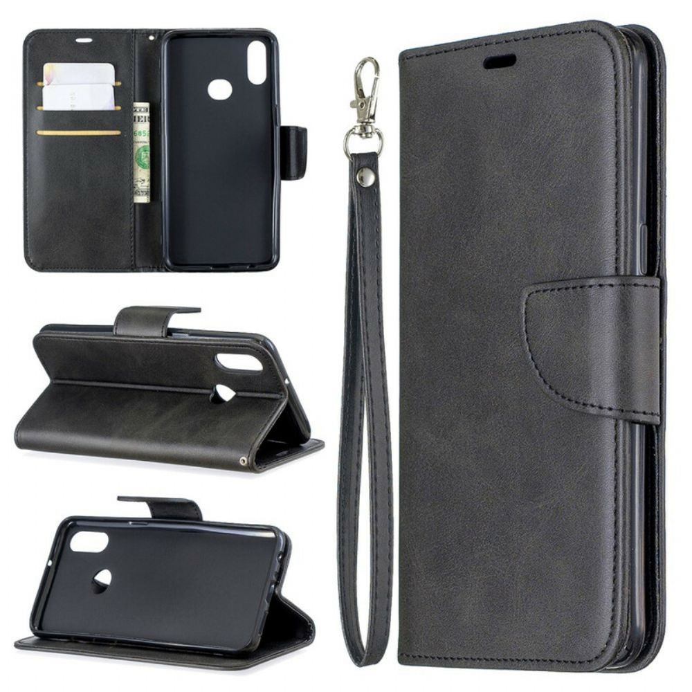 Folio-hoesje voor Samsung Galaxy A10s Flip Case Gladde Schuine Klep