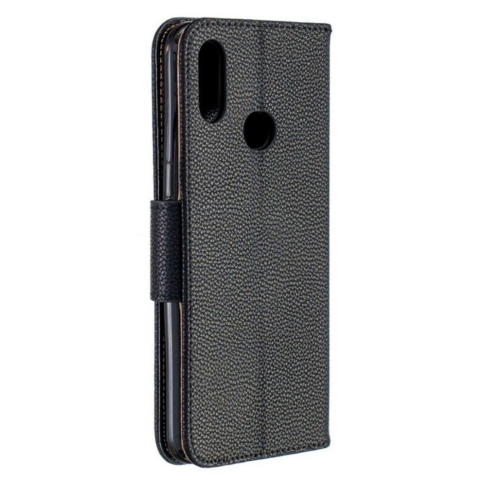 Folio-hoesje voor Samsung Galaxy A10s Flip Case Litchi Flap Schuin