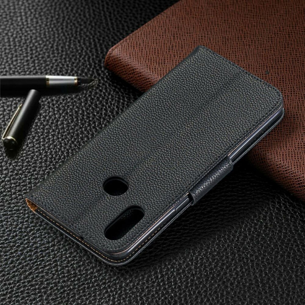 Folio-hoesje voor Samsung Galaxy A10s Flip Case Litchi Flap Schuin