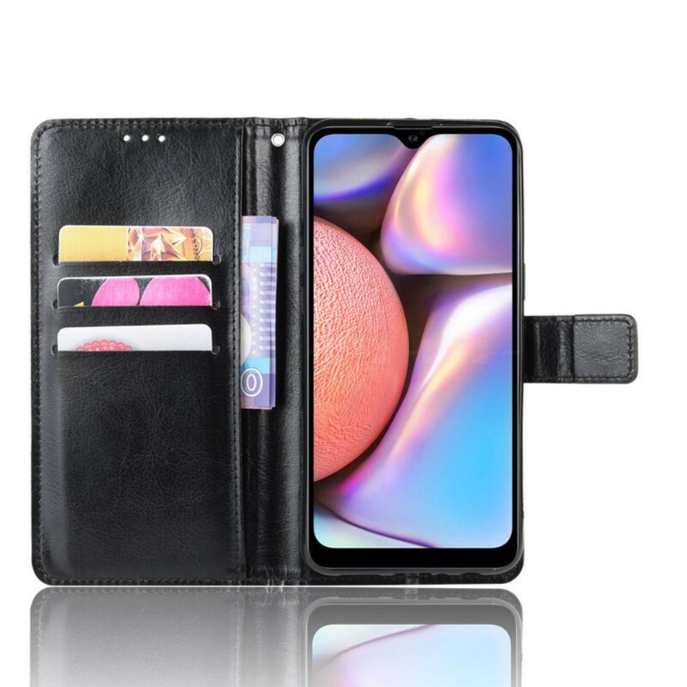 Folio-hoesje voor Samsung Galaxy A10s Flitsachtig Kunstleer