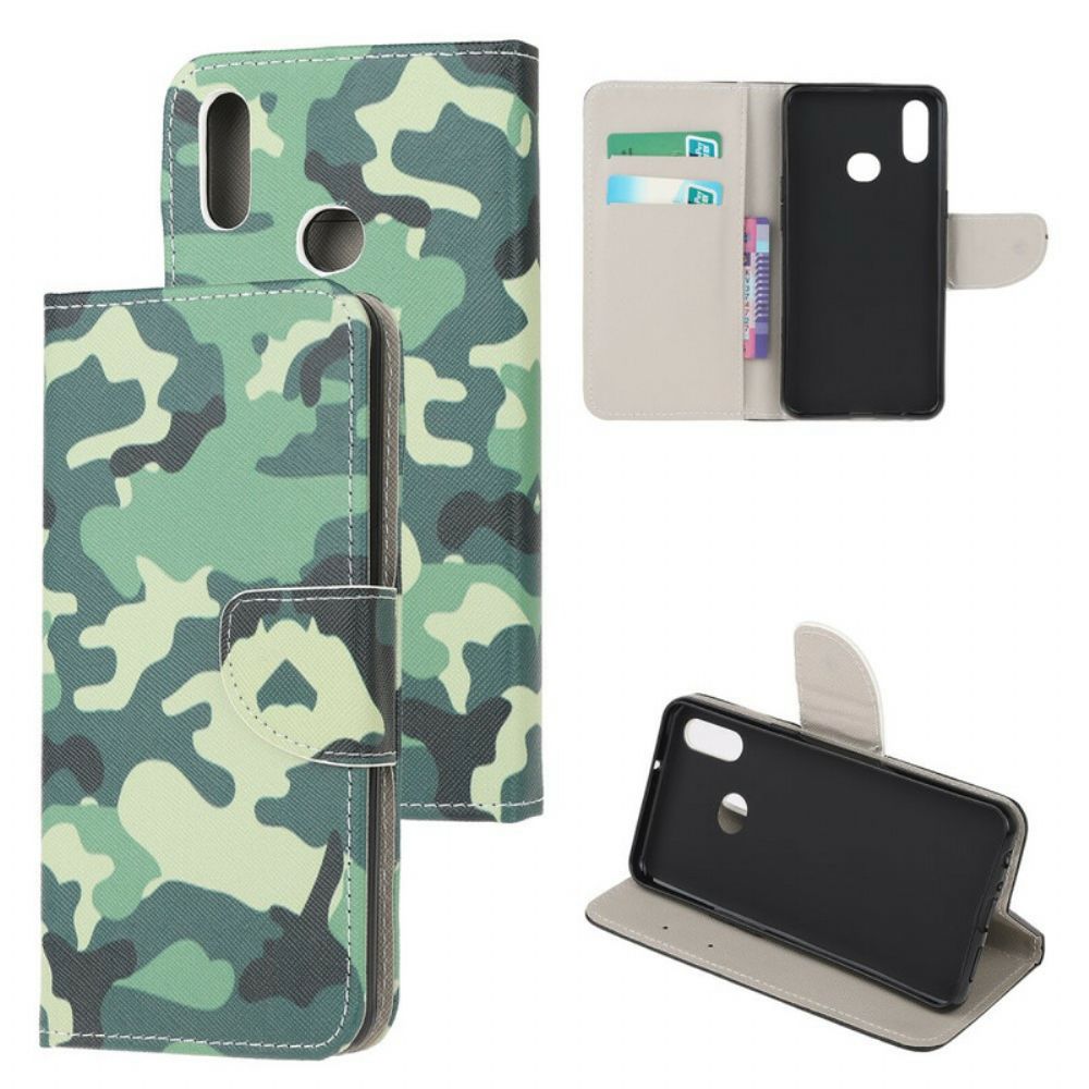 Folio-hoesje voor Samsung Galaxy A10s Militaire Camouflage