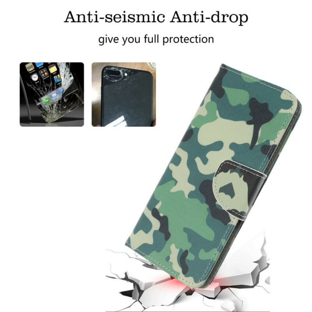 Folio-hoesje voor Samsung Galaxy A10s Militaire Camouflage