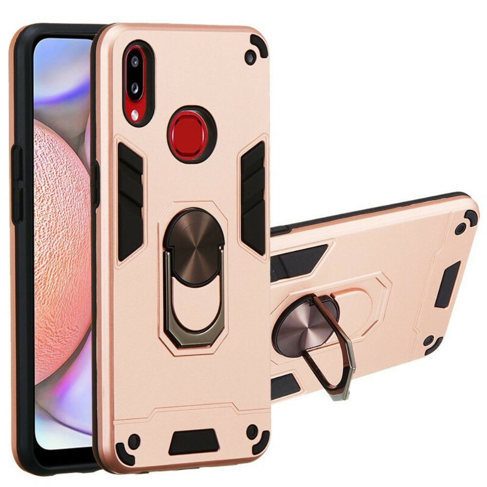 Hoesje voor Samsung Galaxy A10s Afneembare Ringsteun Metallic