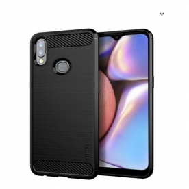 Hoesje voor Samsung Galaxy A10s Mofi Geborstelde Koolstofvezel