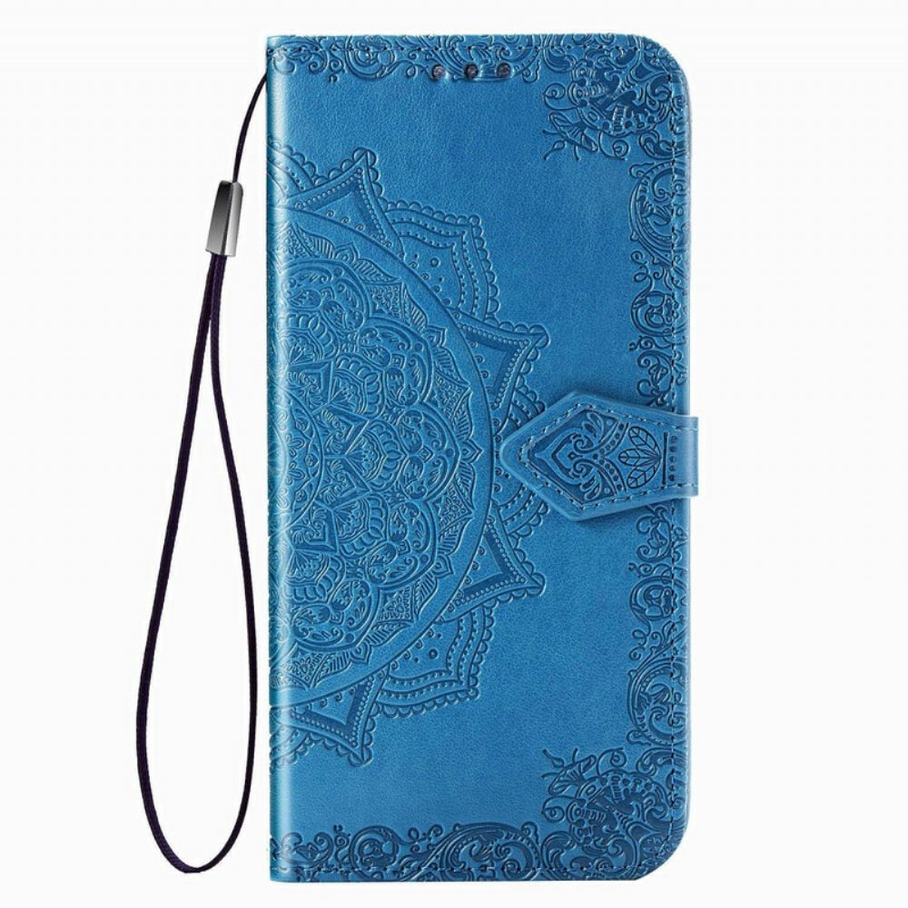 Leren Hoesje voor Samsung Galaxy A10s Mandala Van Middelbare Leeftijd