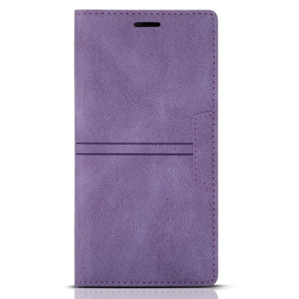 Bescherming Hoesje voor Samsung Galaxy A54 5G Folio-hoesje Stijl Lederen Couture