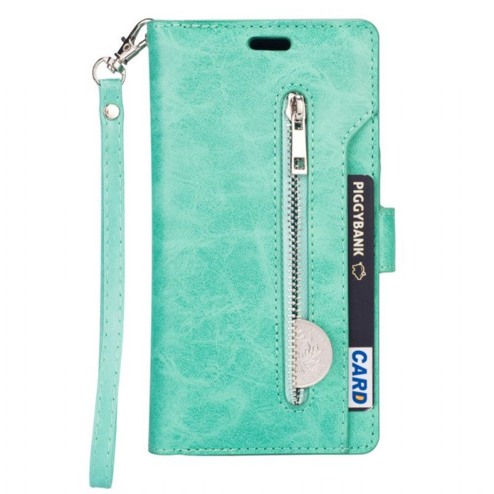 Leren Hoesje voor Samsung Galaxy A54 5G Met Ketting Lanyard Portemonnee