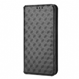 Bescherming Hoesje voor Xiaomi Redmi Note 11 / 11S Folio-hoesje 3d Diamanten Leereffect