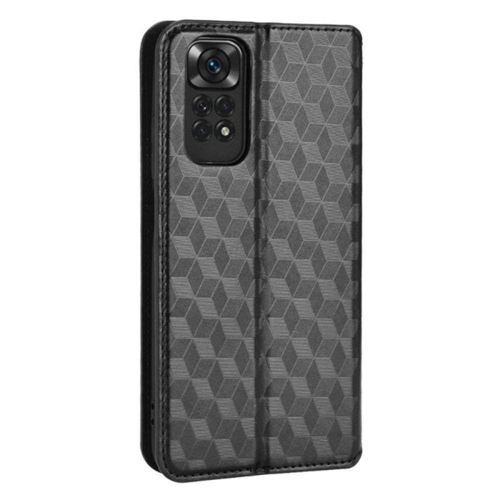 Bescherming Hoesje voor Xiaomi Redmi Note 11 / 11S Folio-hoesje 3d Diamanten Leereffect