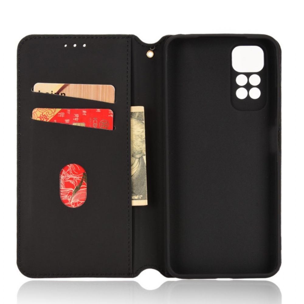 Bescherming Hoesje voor Xiaomi Redmi Note 11 / 11S Folio-hoesje 3d Diamanten Leereffect