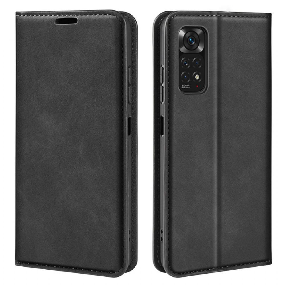 Bescherming Hoesje voor Xiaomi Redmi Note 11 / 11S Folio-hoesje Ledereffect