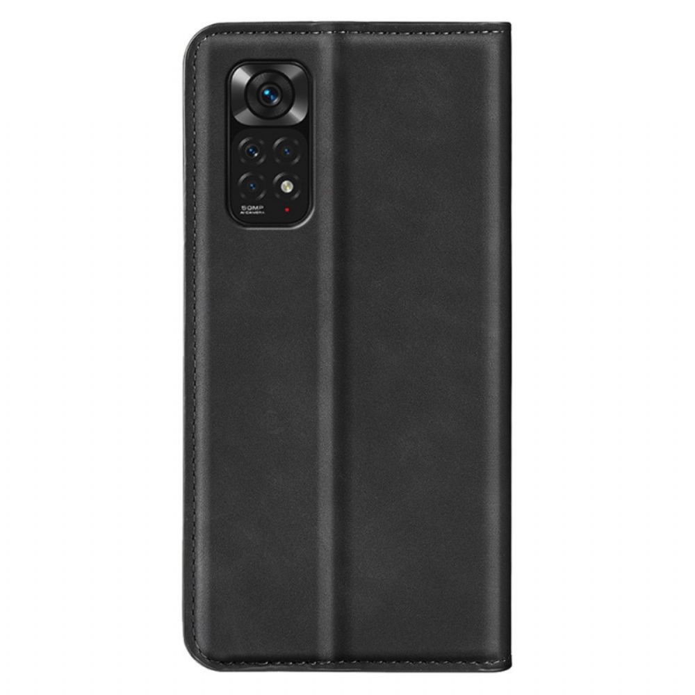 Bescherming Hoesje voor Xiaomi Redmi Note 11 / 11S Folio-hoesje Ledereffect