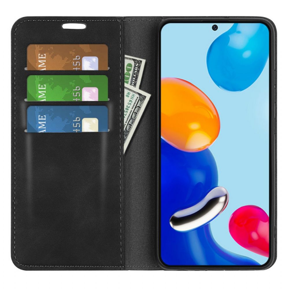 Bescherming Hoesje voor Xiaomi Redmi Note 11 / 11S Folio-hoesje Ledereffect