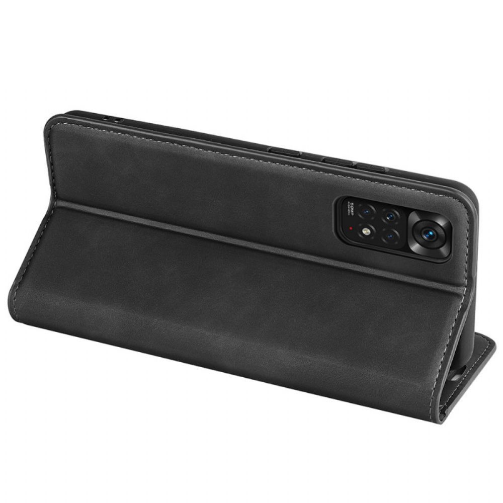 Bescherming Hoesje voor Xiaomi Redmi Note 11 / 11S Folio-hoesje Ledereffect