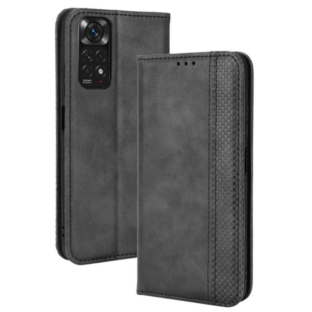 Bescherming Hoesje voor Xiaomi Redmi Note 11 / 11S Folio-hoesje Vintage Gestileerd Leereffect