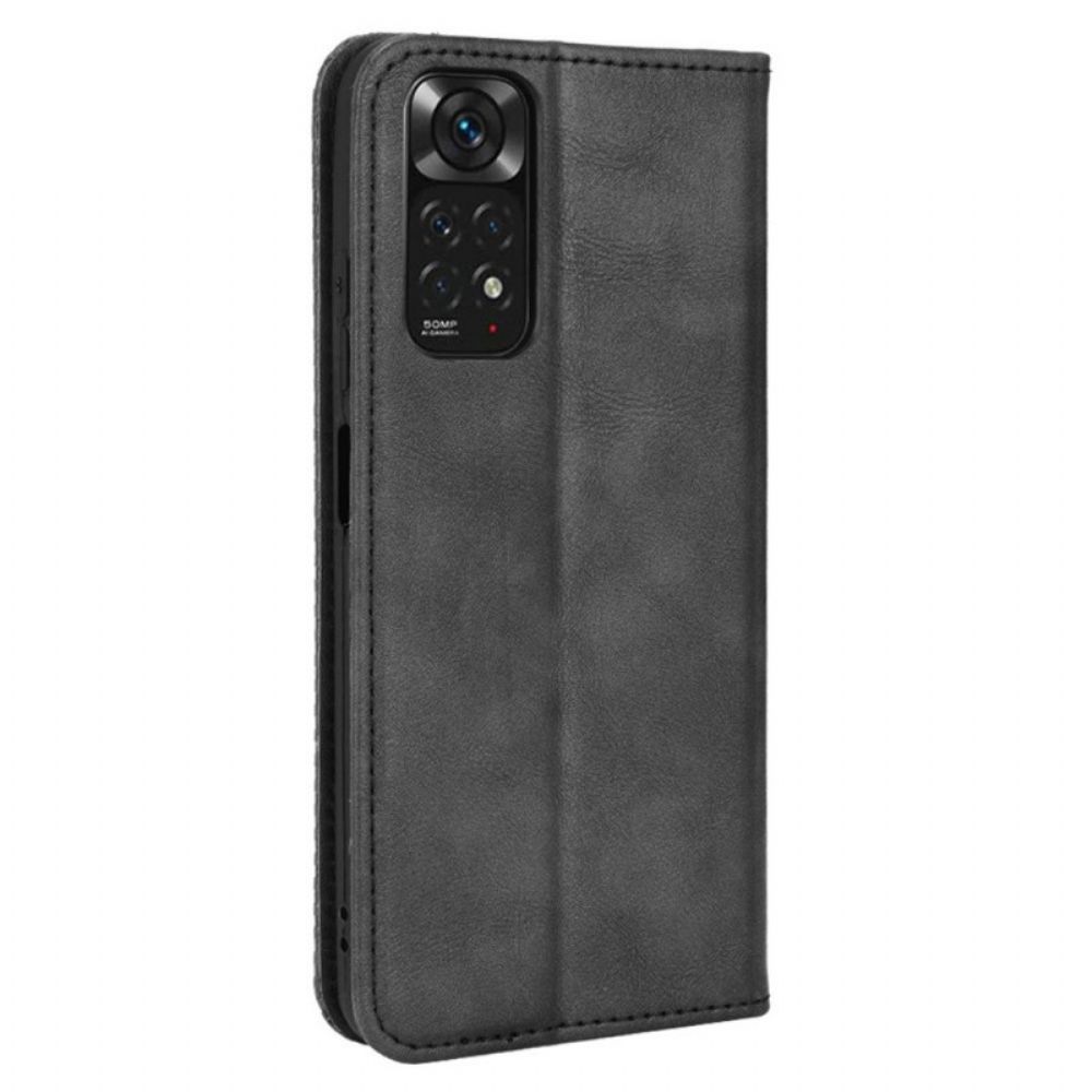 Bescherming Hoesje voor Xiaomi Redmi Note 11 / 11S Folio-hoesje Vintage Gestileerd Leereffect