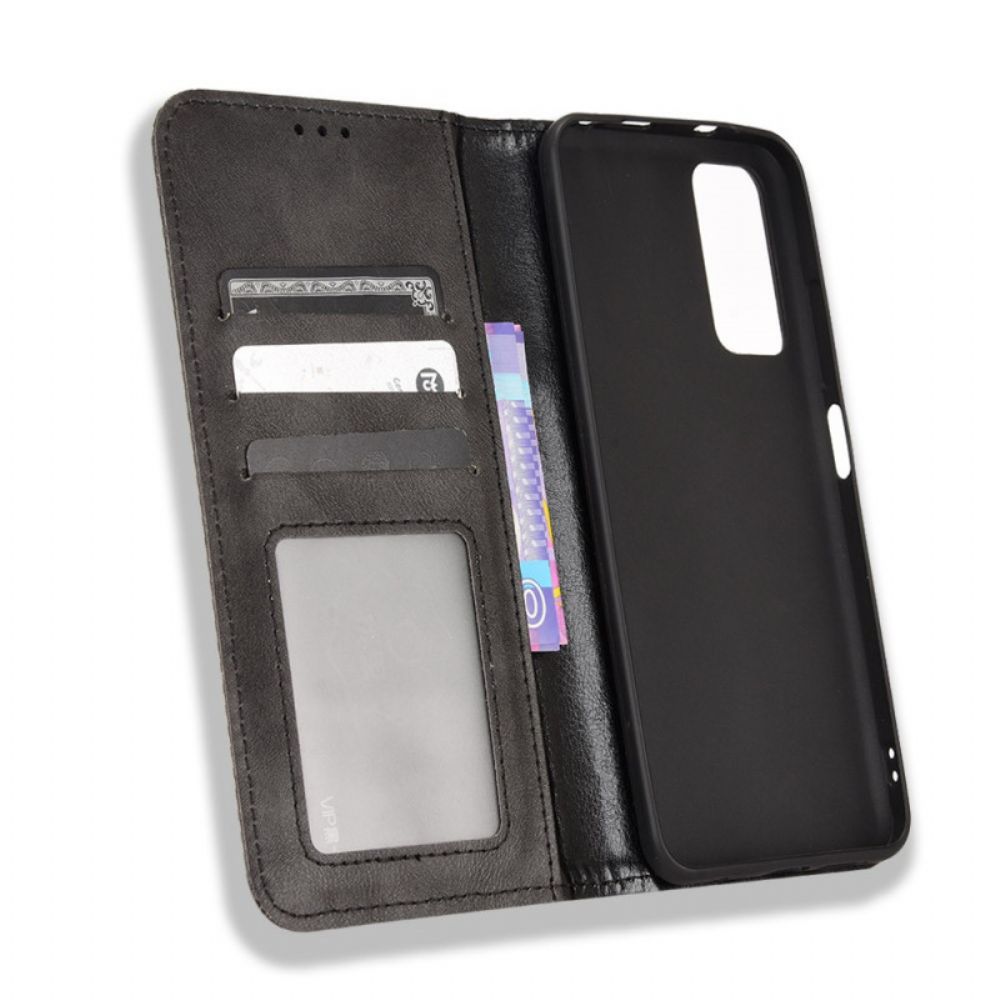 Bescherming Hoesje voor Xiaomi Redmi Note 11 / 11S Folio-hoesje Vintage Gestileerd Leereffect