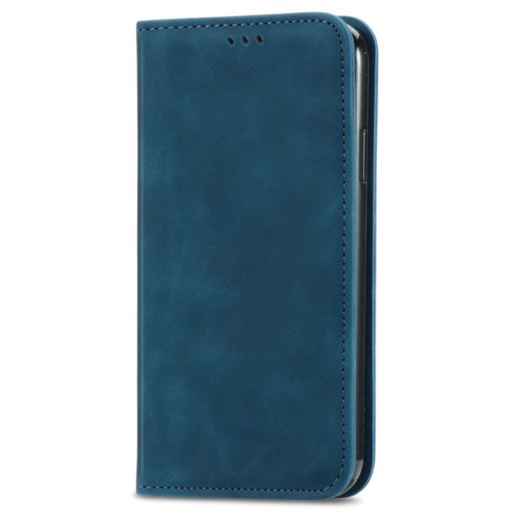 Bescherming Hoesje voor Xiaomi Redmi Note 11 / 11S Folio-hoesje Vintage Leereffect