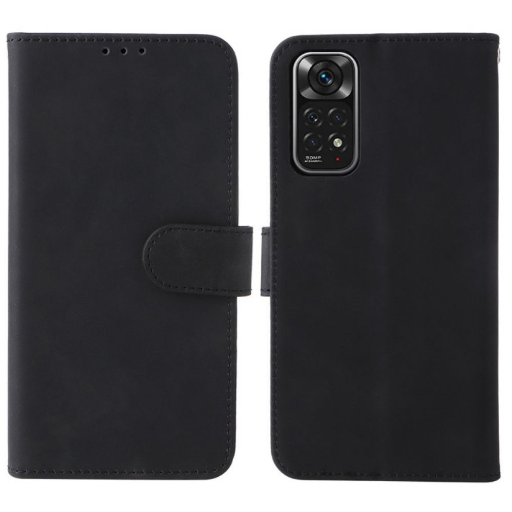 Flip Case voor Xiaomi Redmi Note 11 / 11S Skin-touch Met Lanyard