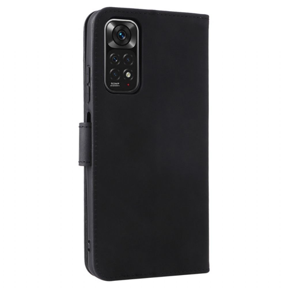 Flip Case voor Xiaomi Redmi Note 11 / 11S Skin-touch Met Lanyard