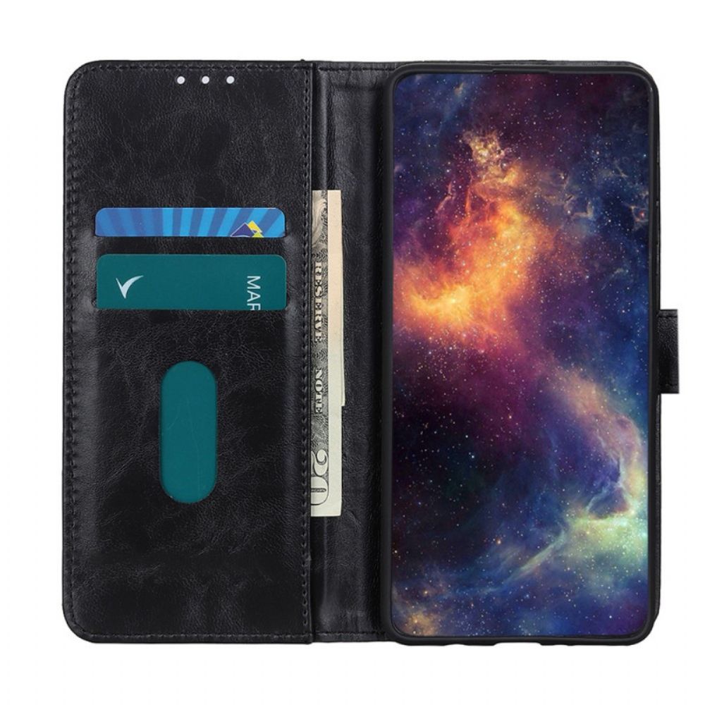 Folio-hoesje voor Xiaomi Redmi Note 11 / 11S Bison Leereffect