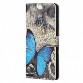 Folio-hoesje voor Xiaomi Redmi Note 11 / 11S Blauwe Vlinder