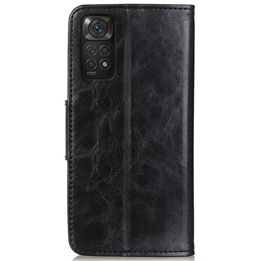 Folio-hoesje voor Xiaomi Redmi Note 11 / 11S Flip Case Textuur Magnetische Flap