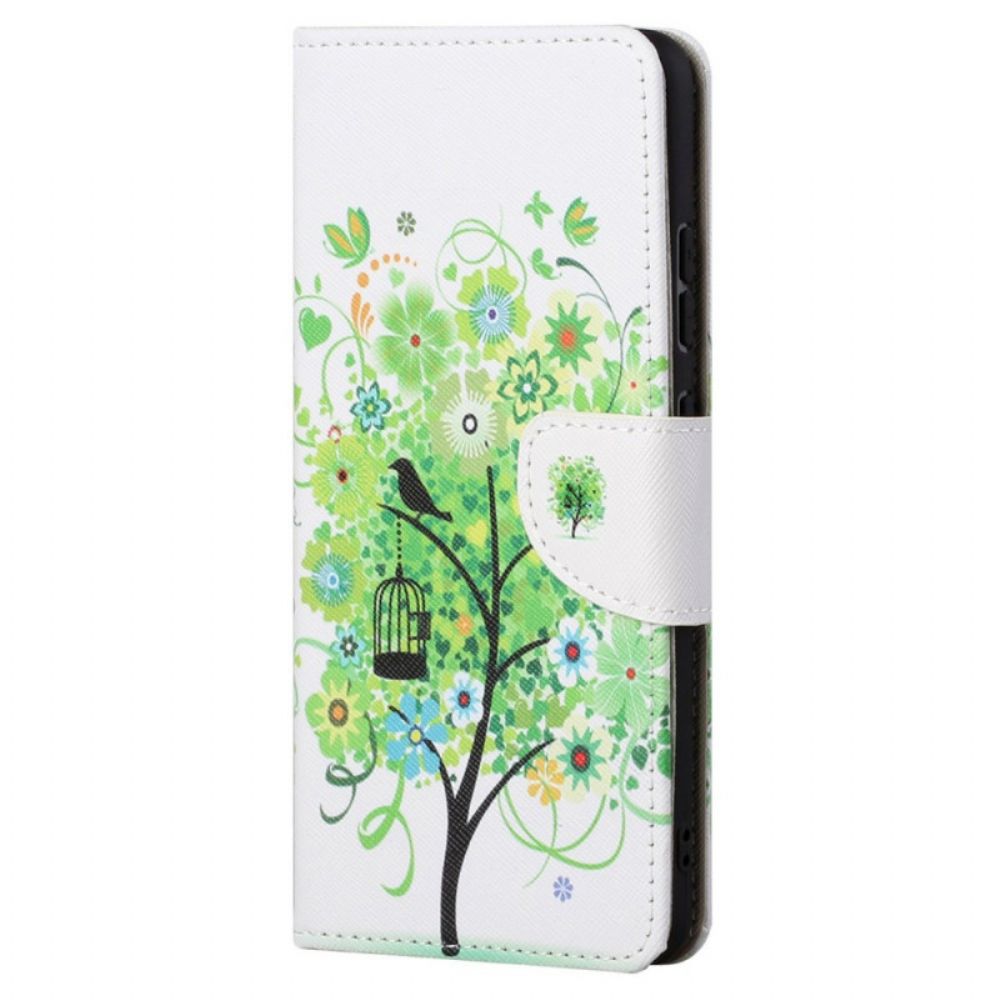 Folio-hoesje voor Xiaomi Redmi Note 11 / 11S Groene Boom