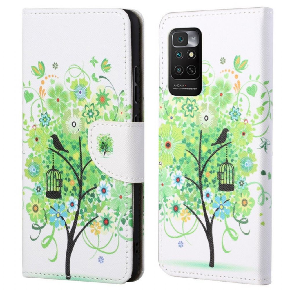 Folio-hoesje voor Xiaomi Redmi Note 11 / 11S Groene Boom