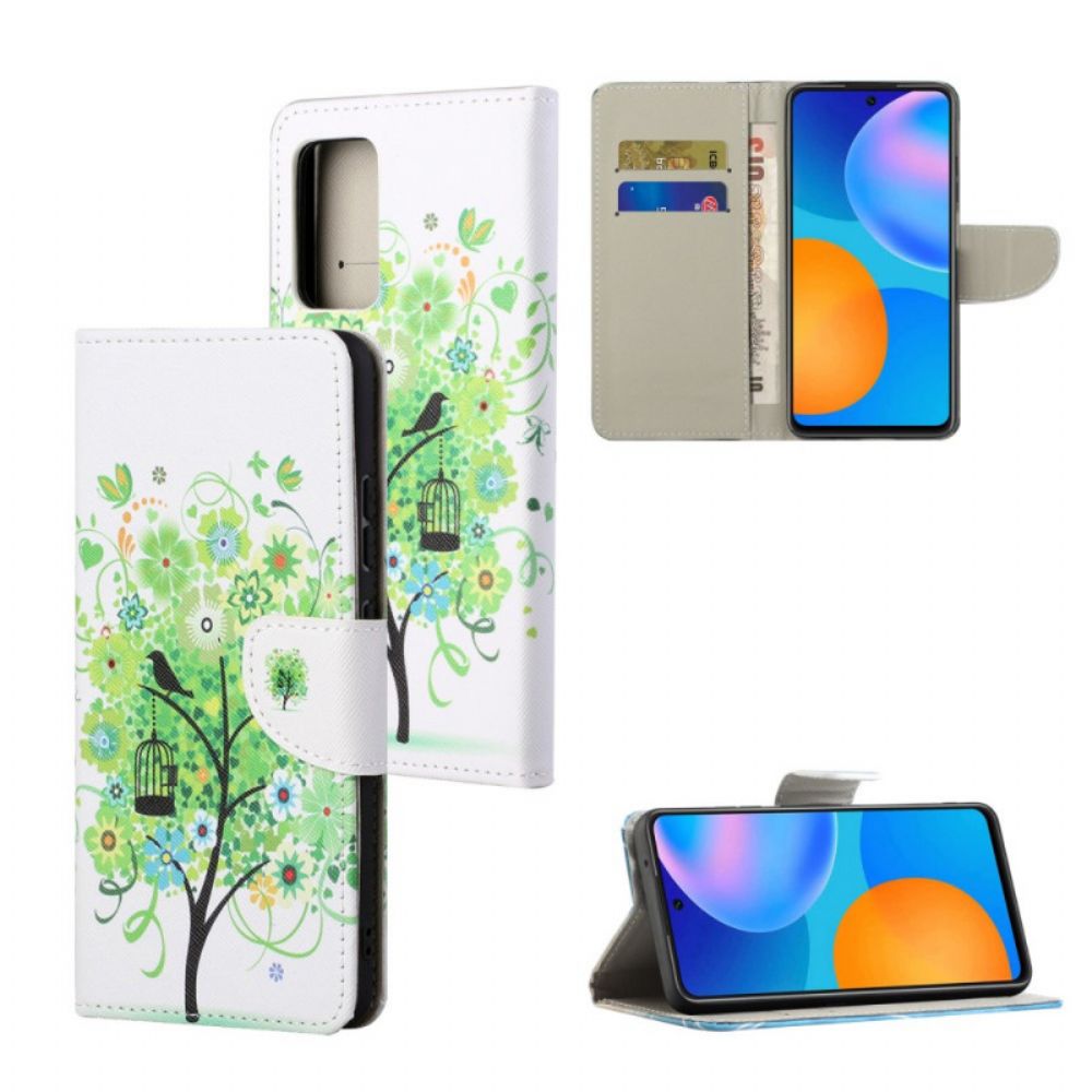 Folio-hoesje voor Xiaomi Redmi Note 11 / 11S Groene Boom